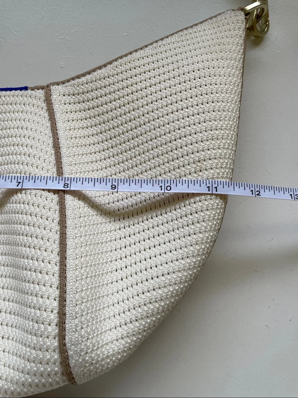 Coastal Quiet Luxury Woven Hobo Shoulder Bag Cream Tan Rothy’s The Crescent Bag
